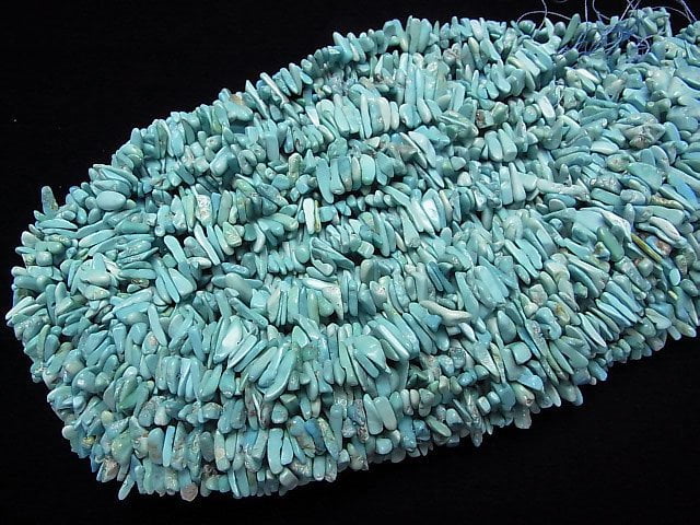 Arizona Sleeping Beauty Türkis Chips (kleiner Nugget) halb oder 1 Strang Perlen (ca. 36mm)