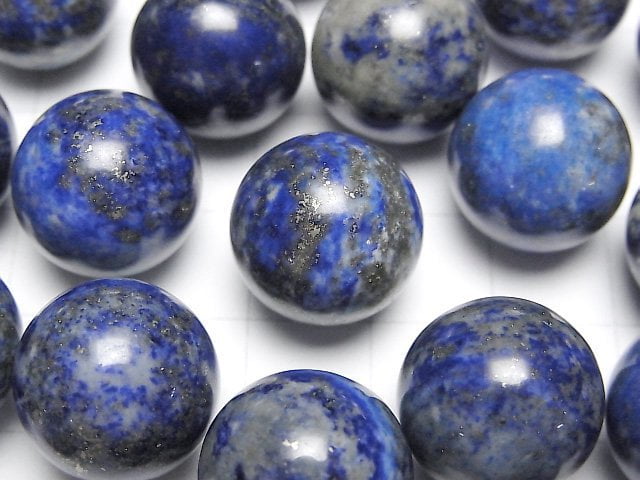青金石AA+圓球,圓形15毫米2個