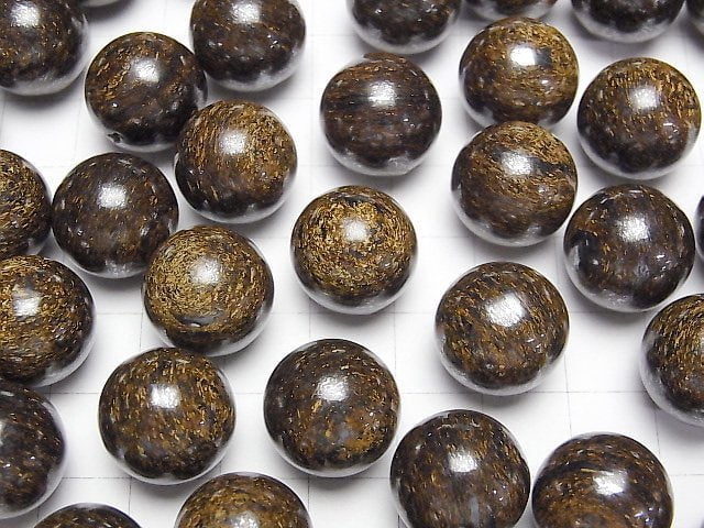 Bronzit Kugel, Rund 15mm 3 Stück