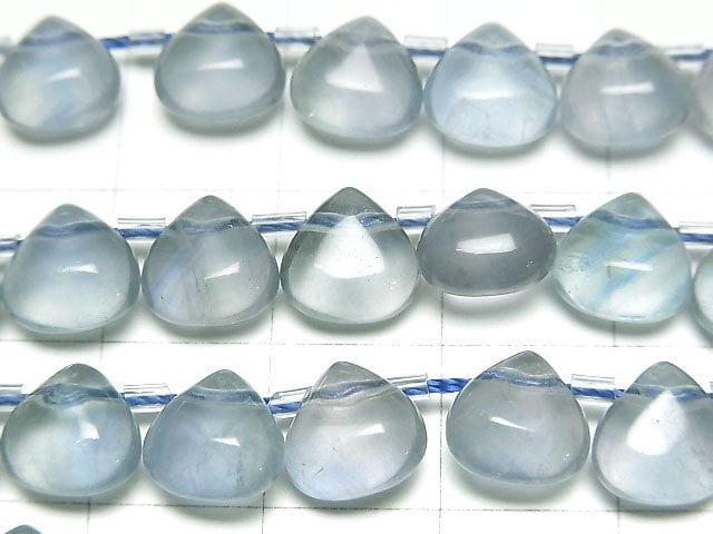Blue green Fluorite AA++ Chestnut (Smooth) 8x8mm 1strand beads (aprx.7inch/19cm)