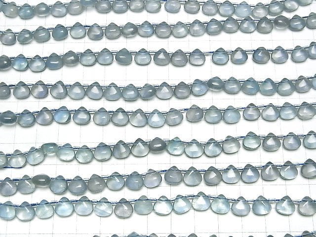 Blaugrüner Fluorit AA++ Kastanie (glatt) 8x8mm 1 Strang Perlen (ca. 7 Zoll/19 cm)