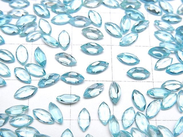 Hochwertiger Apatit AAA Lose Stein Marquise Facettiert 6x3mm 5Stk.
