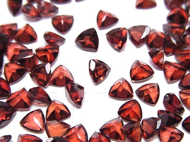 高質量莫三比克石榴石 AAA 刻面三角形裸石 5x5mm 10顆