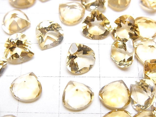 高品質黃水晶 AAA 栗子刻面 8x8mm 5顆