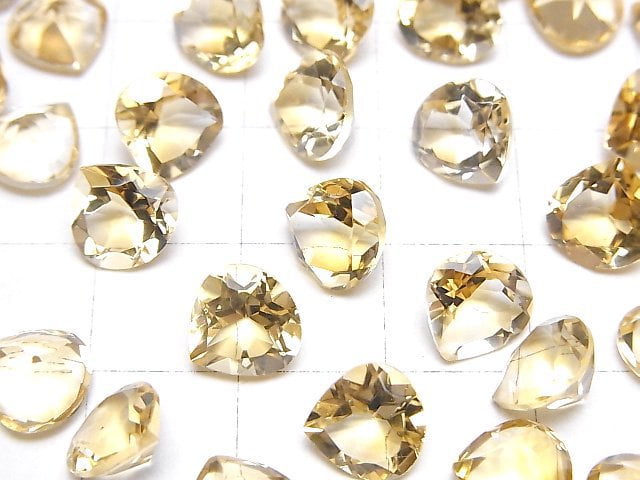 Hochwertiger Citrin AAA Kastanienform Facettiert 8x8mm 5Stk.