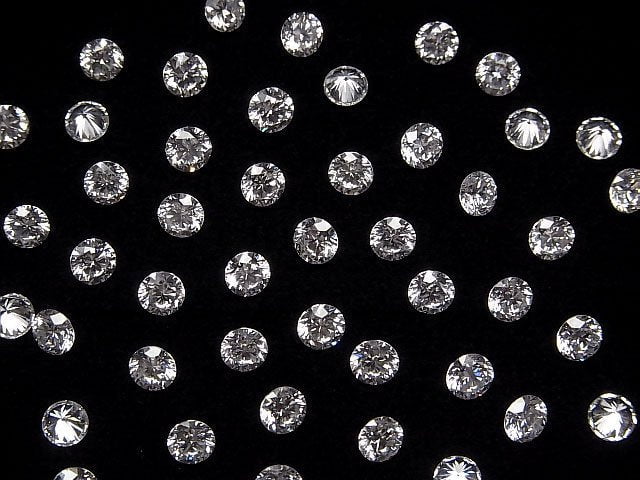 Laborgezüchteter Diamant Lose Stein Rund Brillant Schliff 4x4mm 1Stück