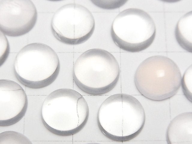 星光粉晶 AAA 圓形素面蛋面 10x10mm 2顆