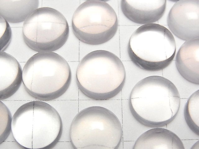 星光粉晶 AAA 圓形素面蛋面 12x12mm 2顆