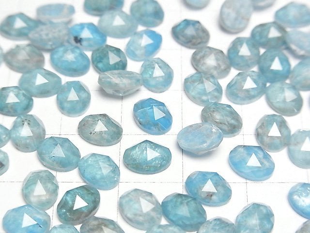 Apatit x Kristall AAA Oval Rosen Schliff 8x6mm 3Stücke