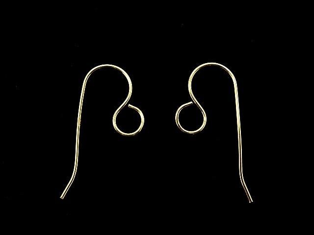 Silver925 Earwire 24x11mm 18KGP 2pairs