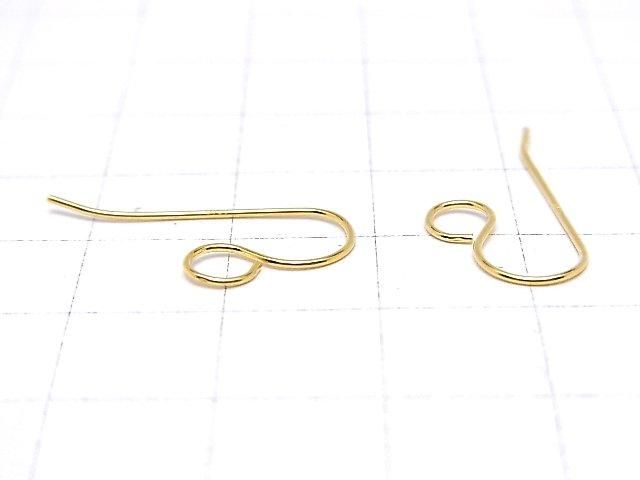Silver925 Earwire 24x11mm 18KGP 2pairs