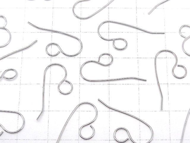 Silver925 Earwire 24x11mm Rhodium Plated 2pairs