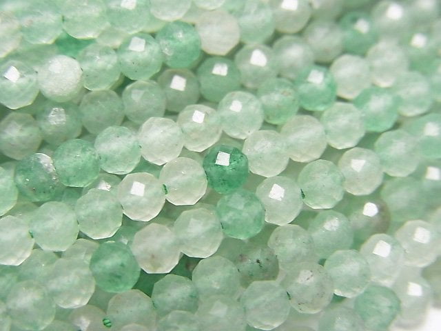 High Quality! Green Aventurine Faceted Round 3mm 1strand beads (aprx.15inch/37cm)