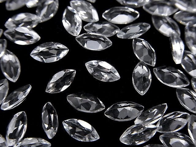 Hochwertiger Weißer Topas AAA Lose Steine Marquise Facettiert 8x4mm 5 Stück