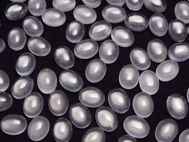 Stern Rosenquarz AAA Oval Cabochon 9x7mm 3Stück