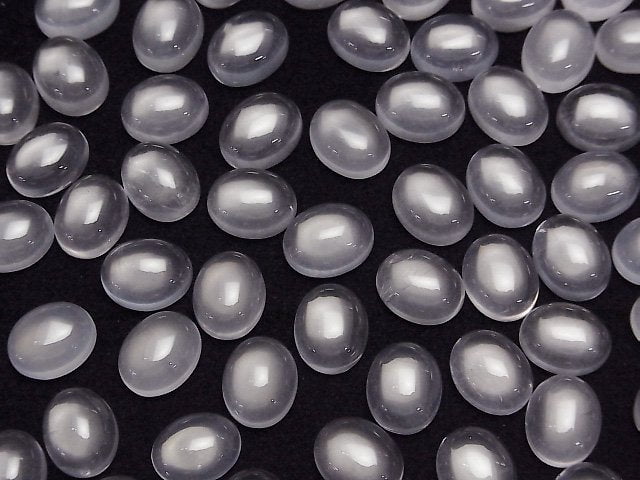 Stern Rosenquarz AAA Oval Cabochon 10x8mm 2Stück