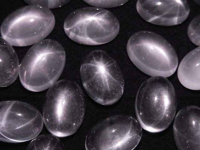 星光粉晶 3A 級 橢圓蛋面 14x10mm 1顆