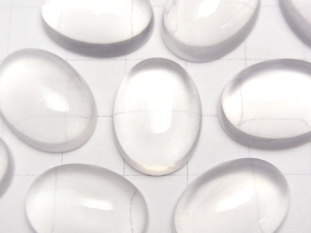 星光粉晶 蛋面素身切割 20x15毫米 1顆