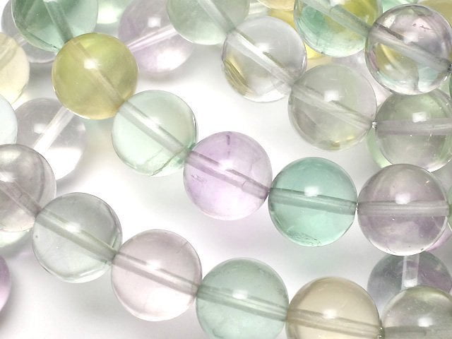 彩色螢石 AAA 圓珠 10mm 手鍊