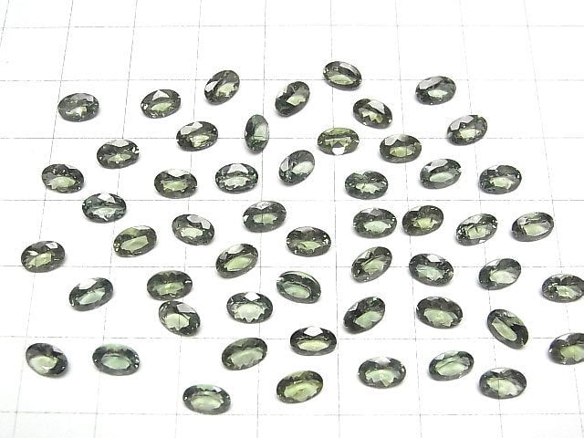 Hochwertig! Grüner Apatit AAA- Lose Stein Oval Facettiert 6x4mm 2Stücke