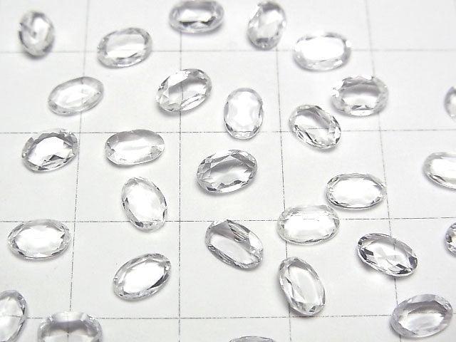 高品質白色藍寶石 AAA 級 橢圓形刻面 6x4mm 1顆