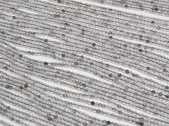 Diamantquarz Rund 2mm 1Strang Perlen (ca. 15 Zoll/37 cm)