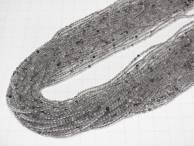 Diamantquarz Rund 2mm 1Strang Perlen (ca. 15 Zoll/37 cm)