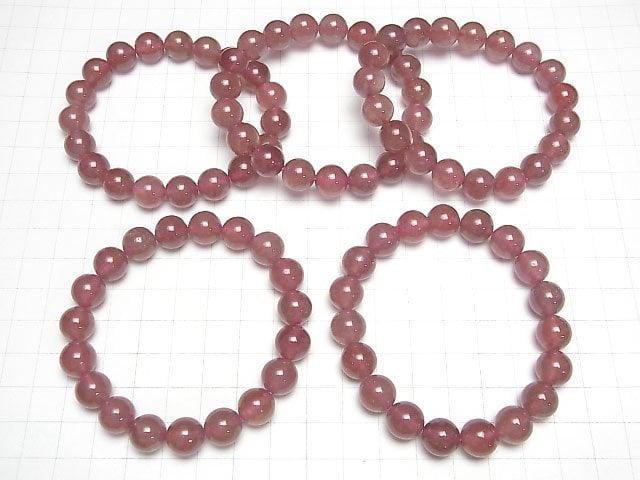 Rosa Epidot AAA Rund 10mm Armband