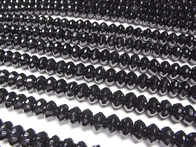 Onyx Abakus geschnitten 8x8x5mm halb oder 1strang Perlen (ca. 15 Zoll/36 cm)