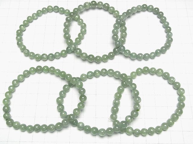 Grüner Kyanit AAA- Runde 6mm Armband