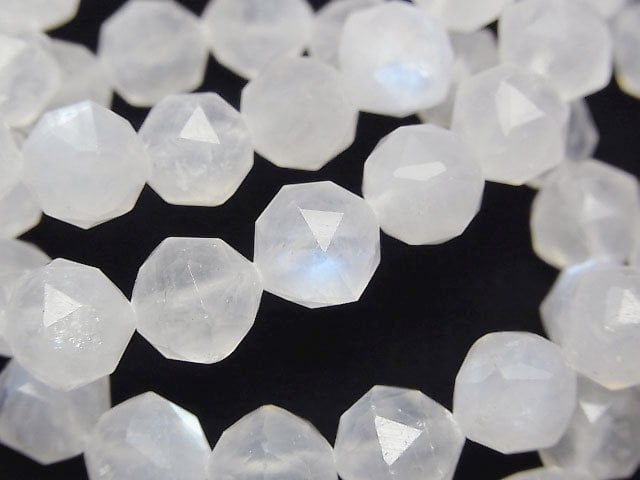 高品質!皇家藍月光石 AA+ 星面切割圓珠 9.5mm 手鍊