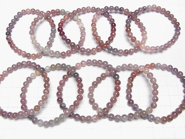 Multicolor Spinell AA Runde 6mm Armband