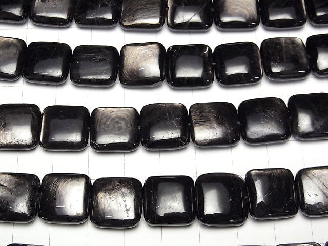 紫蘇輝石 AAA- 方形 14x14mm 半串或1串珠子 (約15英吋/36公分)