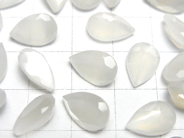 優質白月光石 AAA 級 - 裸石 梨形 刻面 12x8mm 3顆