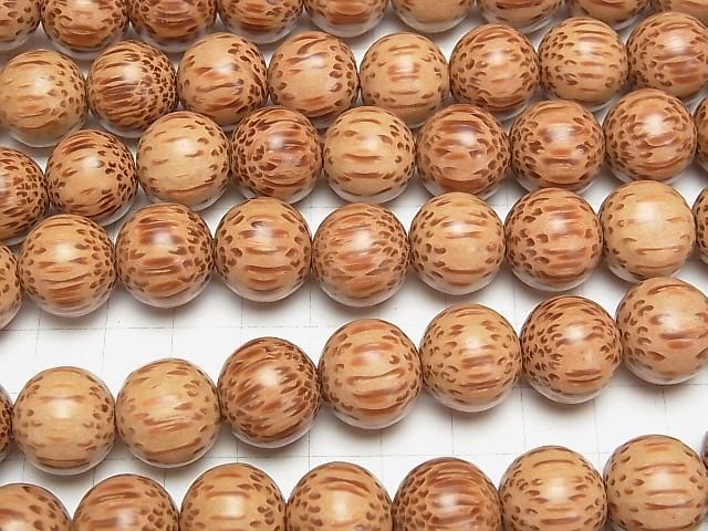 Wood Beads Semi Round 15mm 1strand beads (aprx.15inch/37cm)