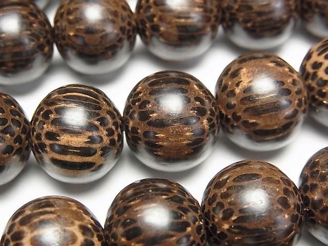 Wood Beads Semi Round 15mm 1strand beads (aprx.15inch/38cm)