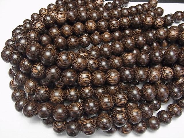 Wood Beads Semi Round 15mm 1strand beads (aprx.15inch/38cm)