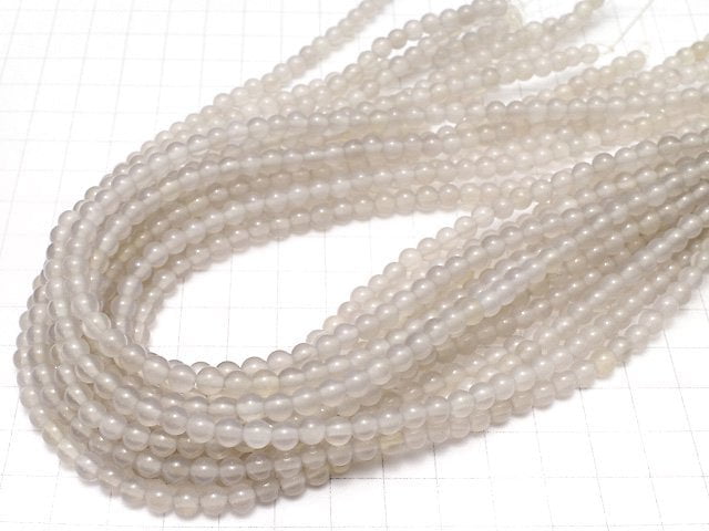 Gray Onyx AAA Round 5mm 1strand beads (aprx.15inch/37cm)