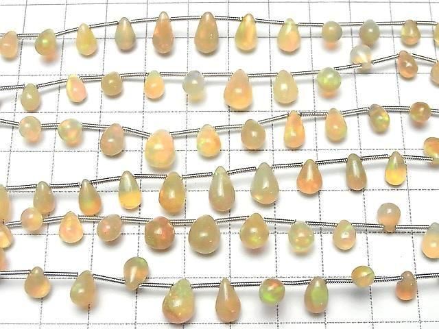 高品質衣索比亞蛋白石 AA++ 墜飾 (光滑) 半串或一串珠子 (18顆)