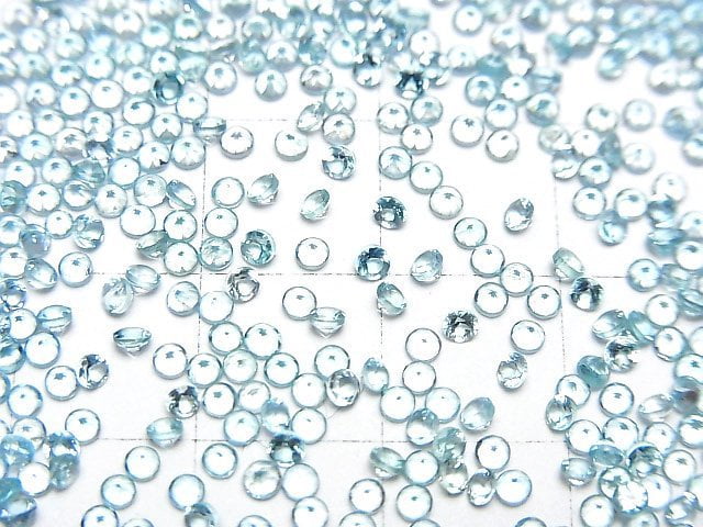 Hochwertiger Apatit AAA Lose Stein Rund Facettiert 2x2mm 10 Stück