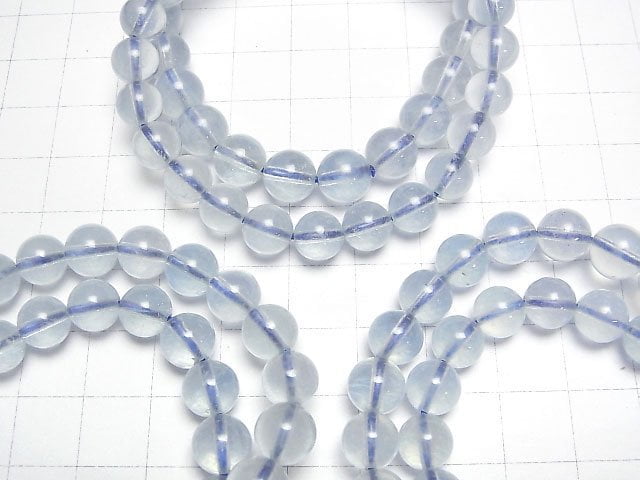Bracelet Aigue-marine de Madagascar AAA - Ronde 8mm