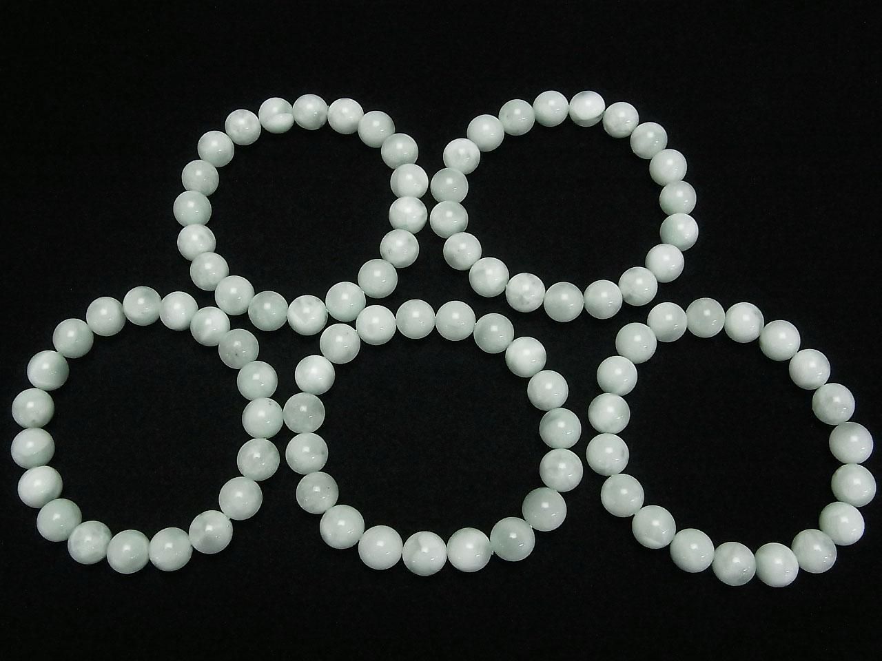 Bracelet Angélite Verte AAA Rond 10mm