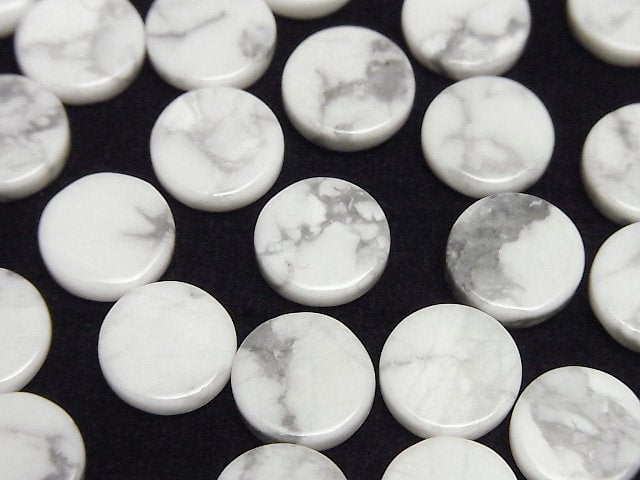 菱鎂礦未鑽孔扁平硬幣形,10x10mm,5顆