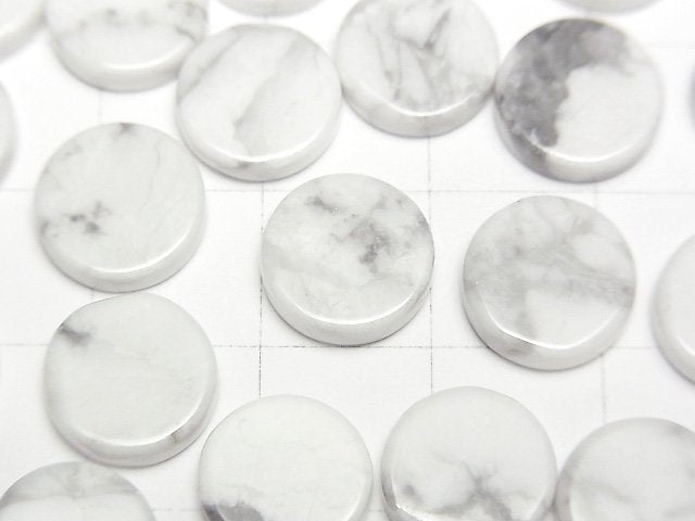 菱鎂礦未鑽孔扁平硬幣形,10x10mm,5顆