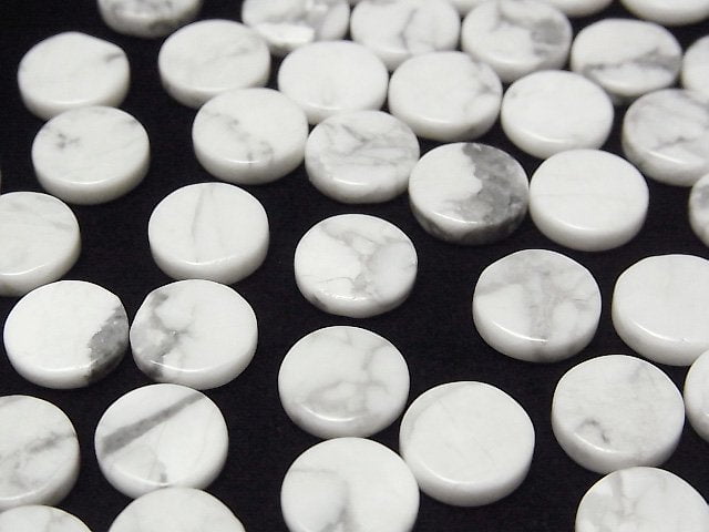 Howlit Magnesit Ungebohrt Flache Münze 10x10mm 5 Stück