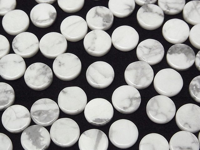 Howlit Magnesit Ungebohrt Flache Münze 10x10mm 5 Stück