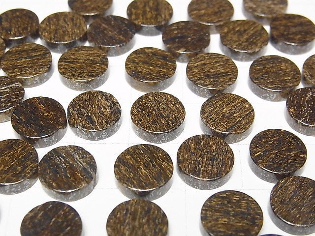 Bronzit Ungebohrt Flache Münze 10x10mm 5 Stück