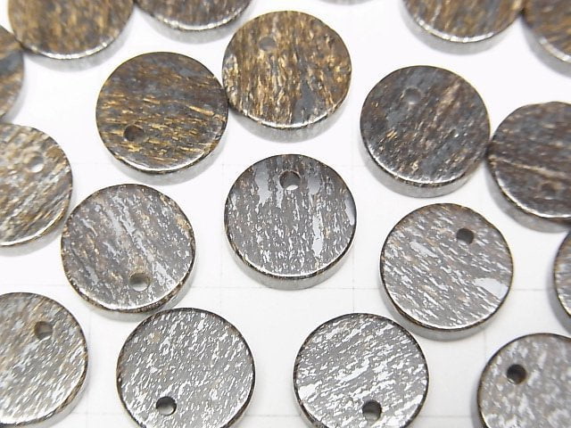 古銅輝石扁圓珠 10x10mm 5顆