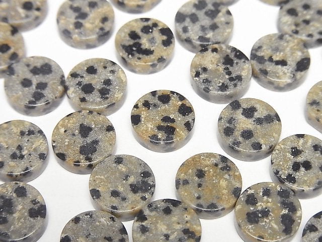 達爾馬提亞碧玉未鑽孔扁平圓幣 10x10毫米 5顆