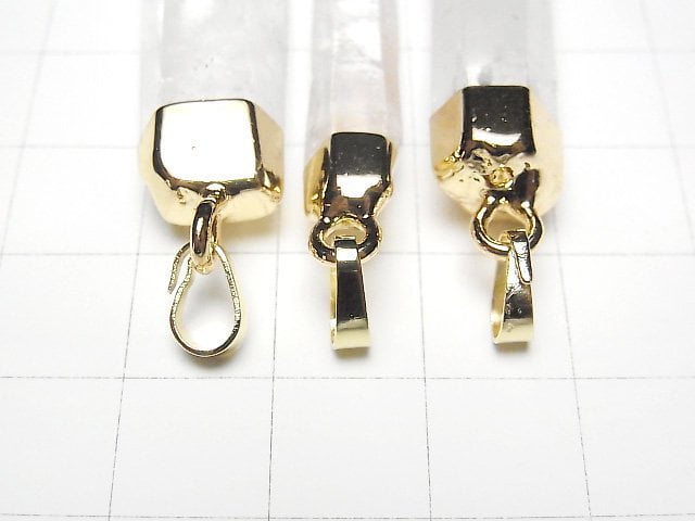 水晶AA++尖頭吊墜金色1入